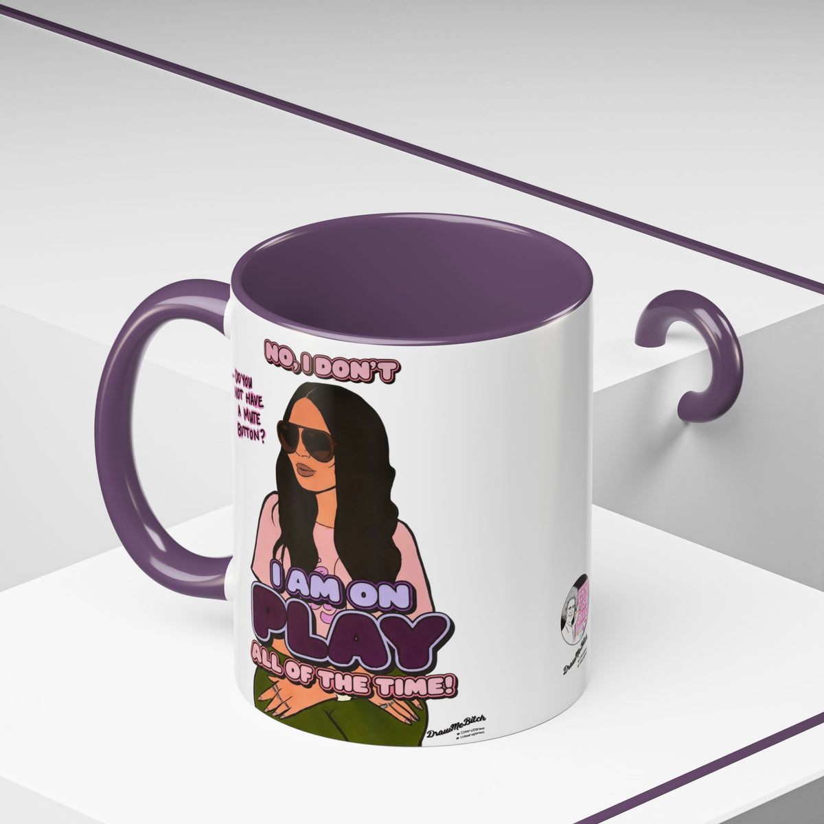 RHOSLC Lisa On Play, Ceramic Mug, (11oz, 15oz) featuring Lisa Barlow