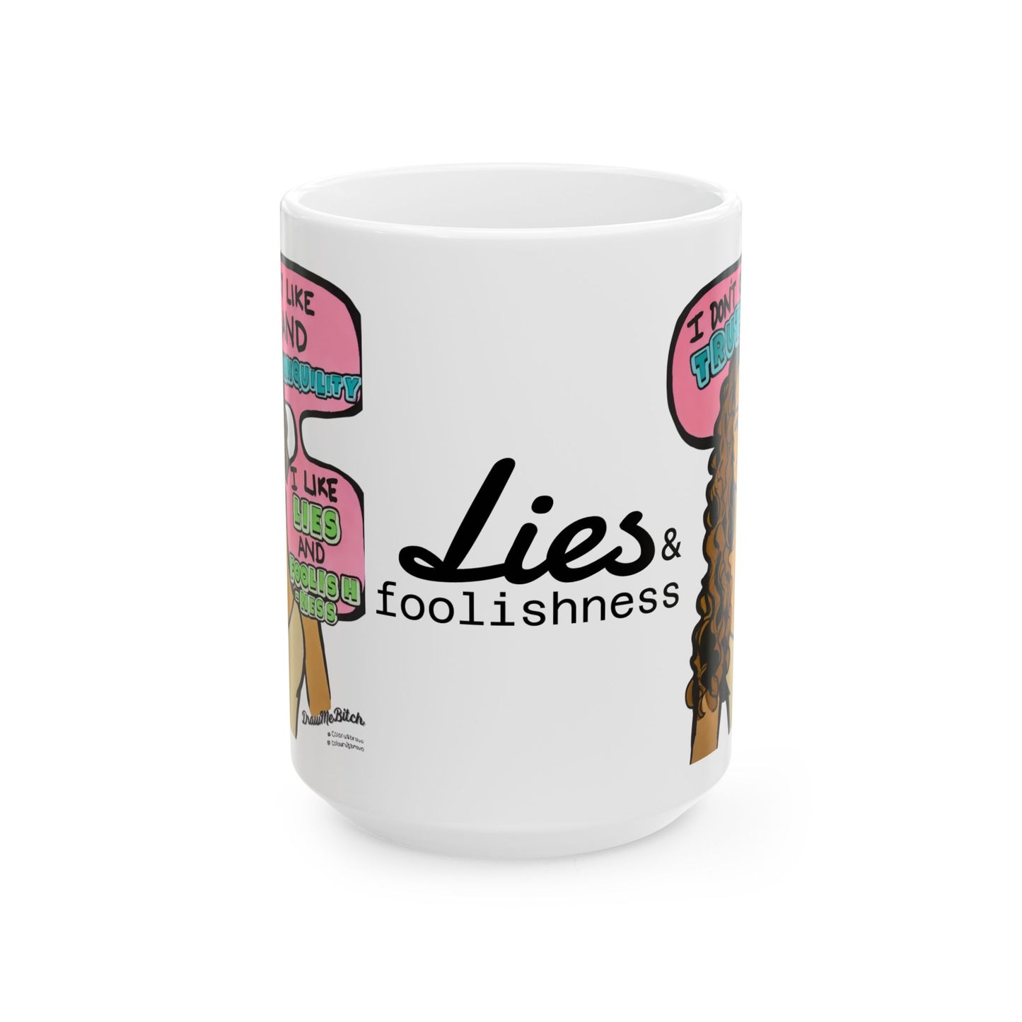 RHOP Gizelle Lies & Foolishness, Ceramic Mug, (11oz, 15oz) Featuring Gizelle Bryant