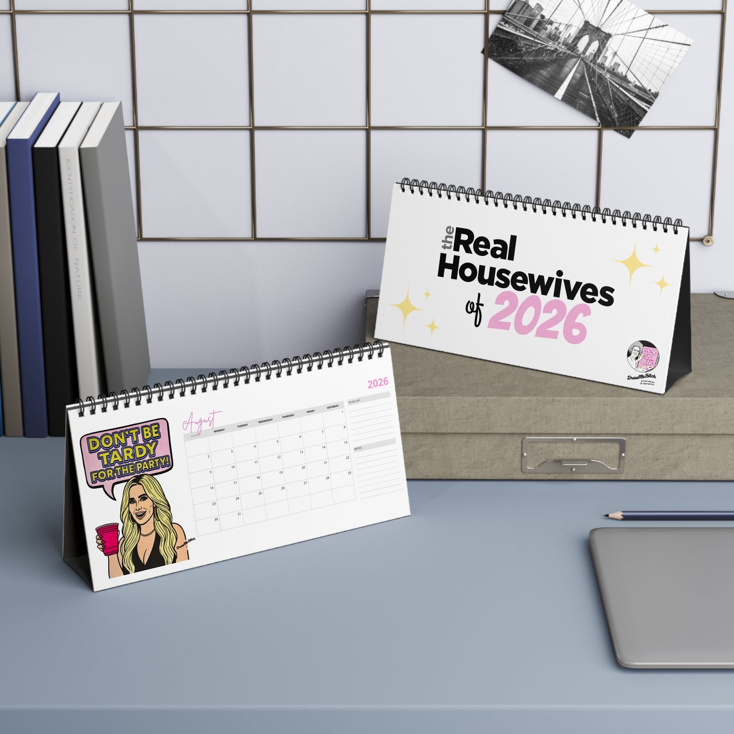 The Real Housewives of 2026, Desktop Calendar, Featuring Various Real Housewives from Bravo TV