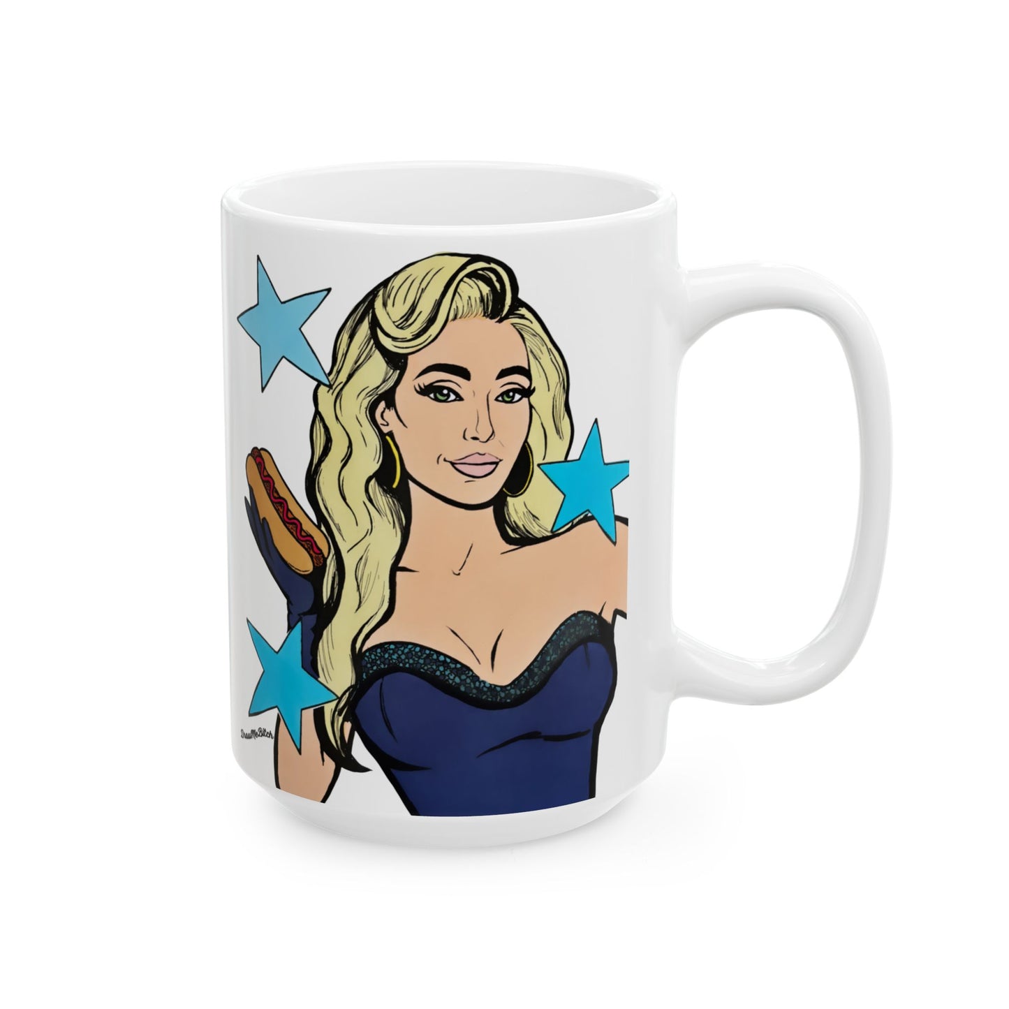 RHOBH Erika & Hot Dog featuring Erika Jayne, Ceramic Mug