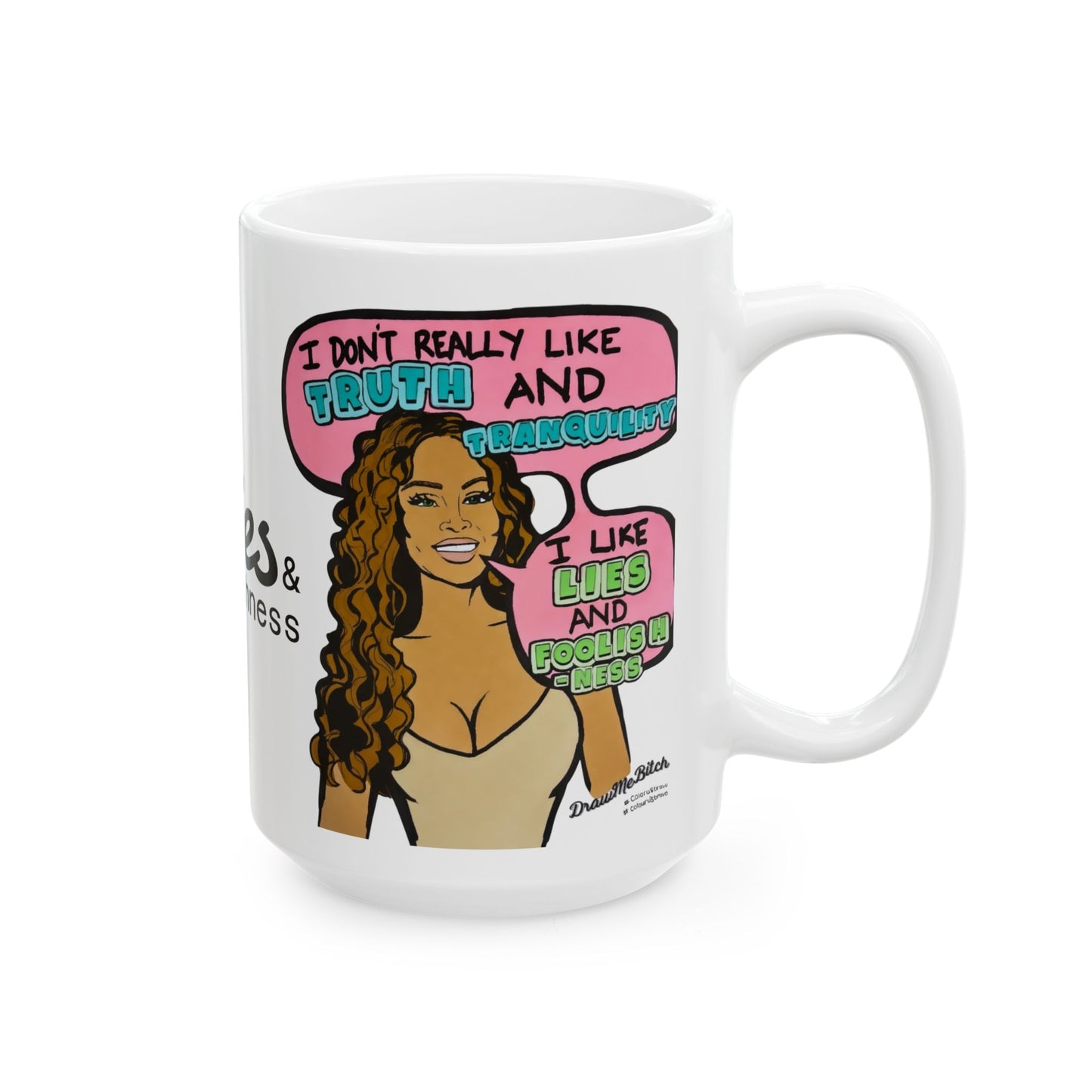RHOP Gizelle Lies & Foolishness, Ceramic Mug, (11oz, 15oz) Featuring Gizelle Bryant