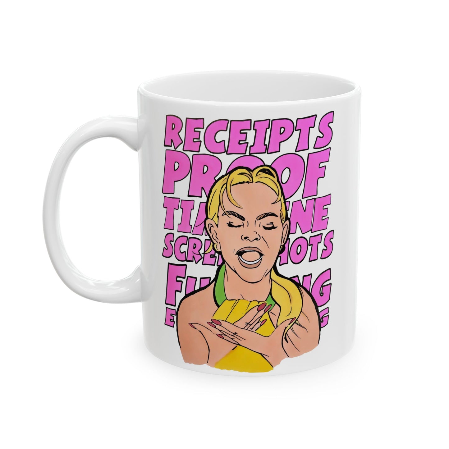 RHOSLC, Iconic Beach Scene featuring SLC Housewives, Ceramic Mug