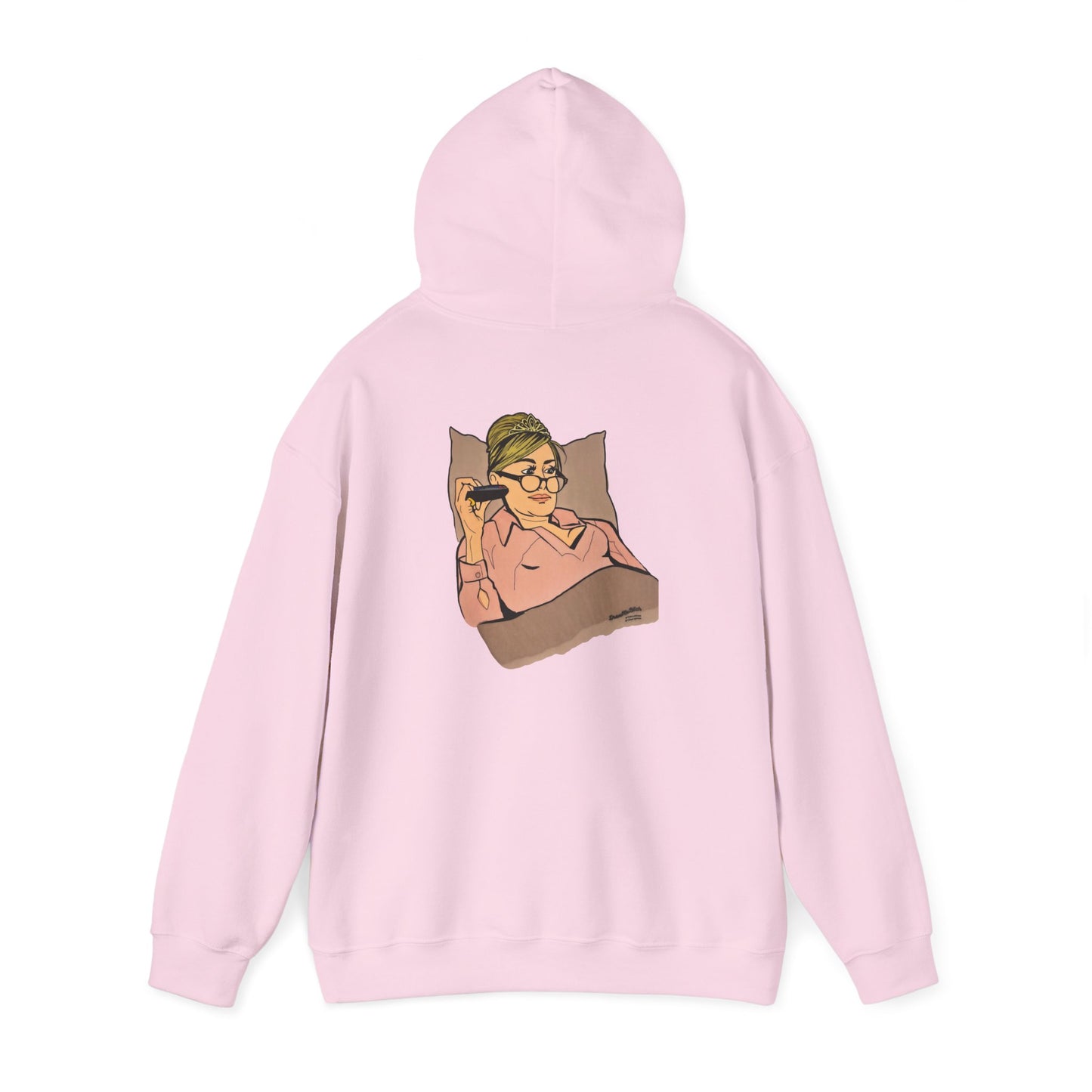 RHONY Sonja in bed with Crown, Unisex Hoodie, featuring Sonja Morgan
