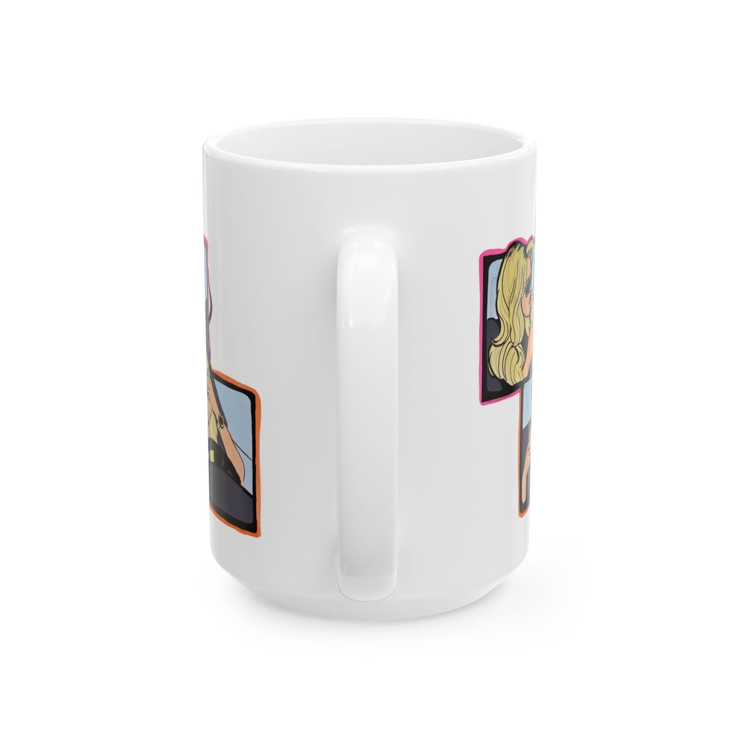 RHOA Kim Driving Wigs & Cigs, Ceramic Mug, (11oz, 15oz) Featuring Kim Zolciak