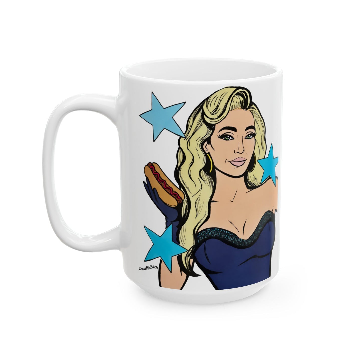 RHOBH Erika & Hot Dog featuring Erika Jayne, Ceramic Mug