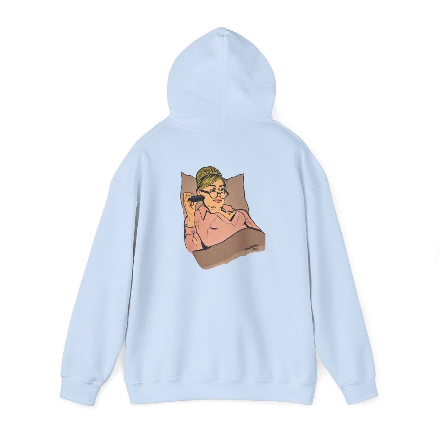 RHONY Sonja in bed with Crown, Unisex Hoodie, featuring Sonja Morgan