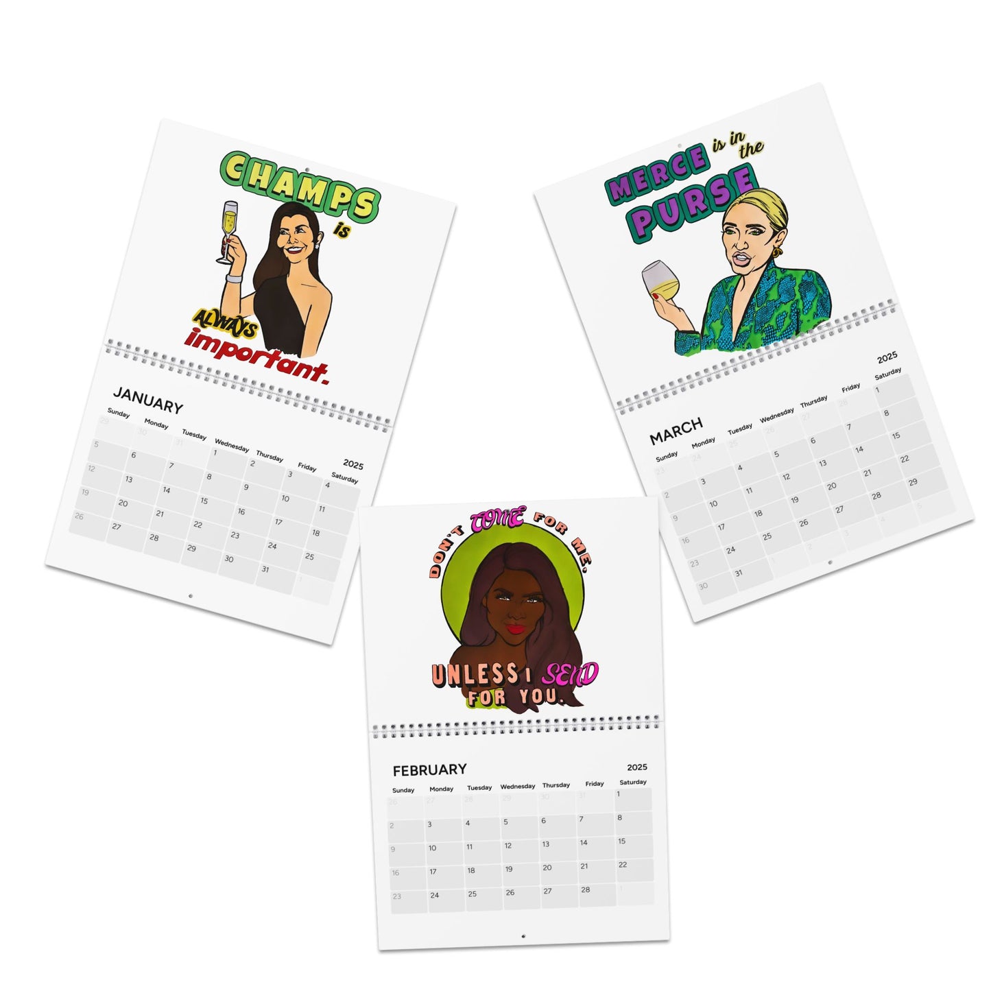 The Real Housewives of 2025, Wall Calendar Featuring Various Real Housewives