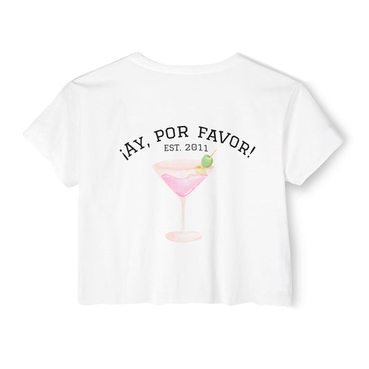 RHOM Marysol Cockies "Ay Por Favor", Cropped Tee, Featuring Marysol Patton