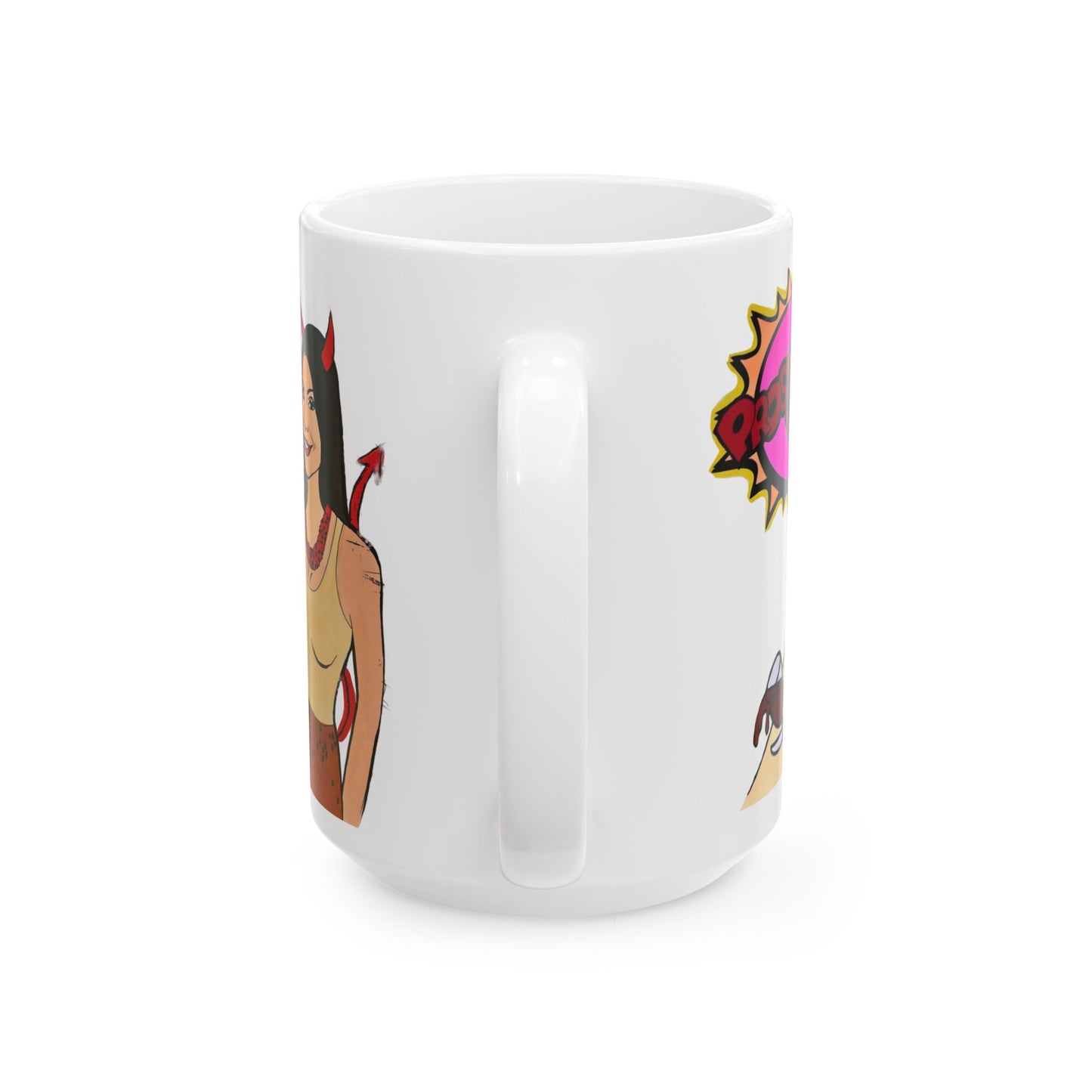 RHONJ "Prostitutions' Whore" featuring Teresa Giudice vs. Danielle Staub, Ceramic Mug