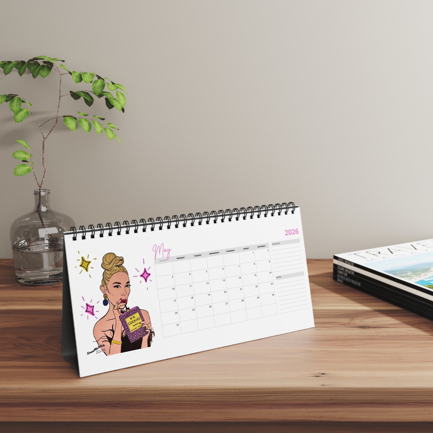 The Real Housewives of 2026, Desktop Calendar, Featuring Various Real Housewives from Bravo TV