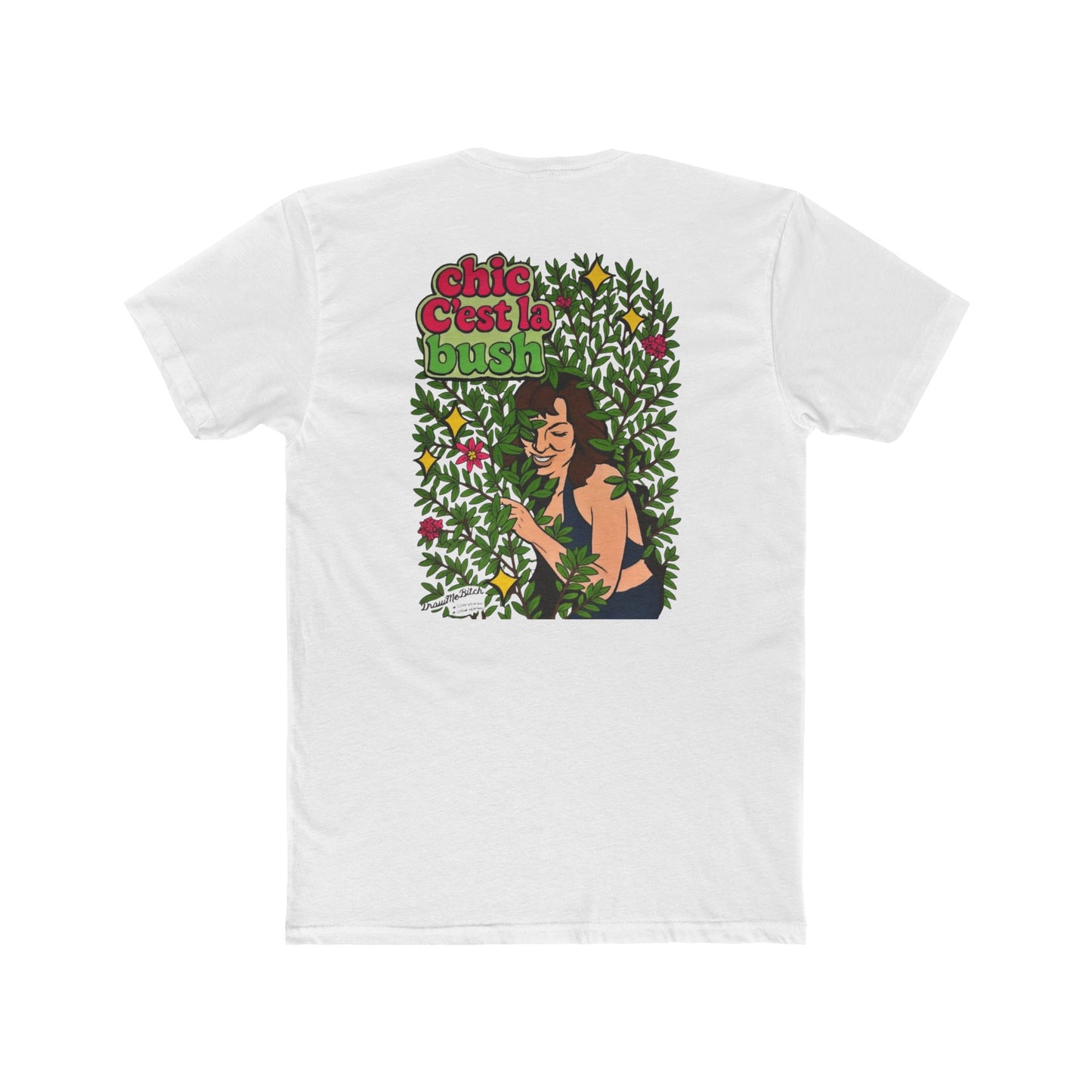 RHONY LuAnn in the Bushes, Unisex Cotton Crew Tee Featuring Dorit Kemsley