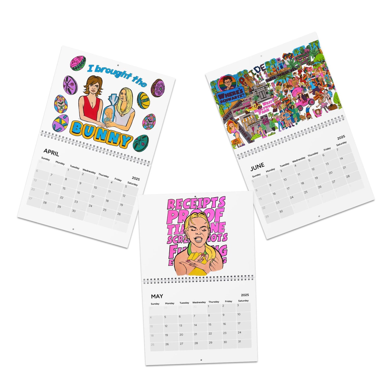 The Real Housewives of 2025, Wall Calendar Featuring Various Real Housewives