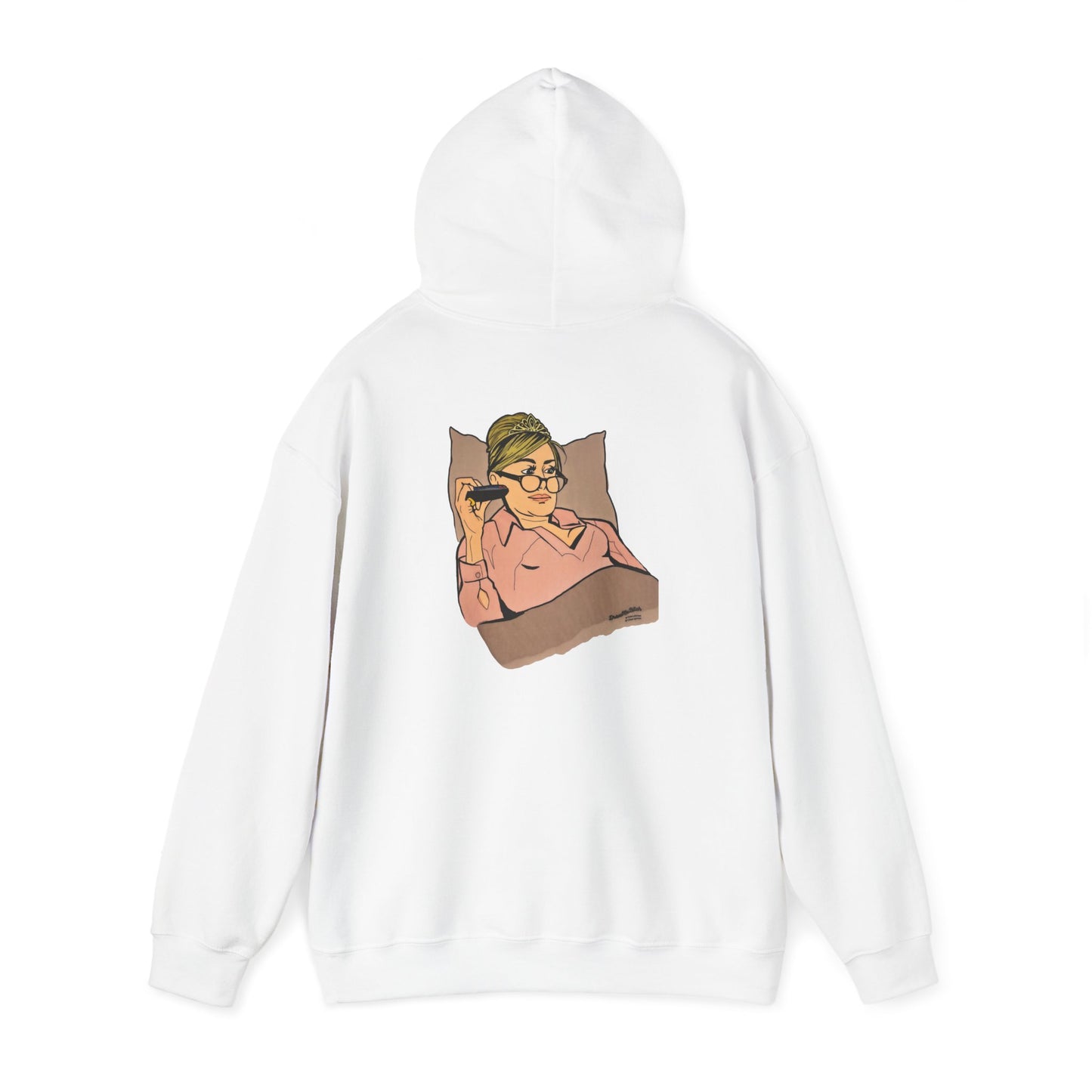 RHONY Sonja in bed with Crown, Unisex Hoodie, featuring Sonja Morgan