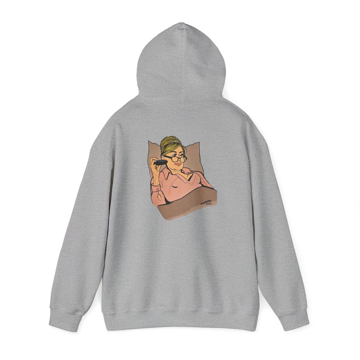 RHONY Sonja in bed with Crown, Unisex Hoodie, featuring Sonja Morgan