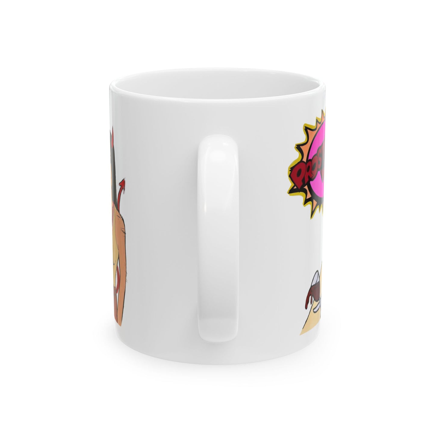 RHONJ "Prostitutions' Whore" featuring Teresa Giudice vs. Danielle Staub, Ceramic Mug
