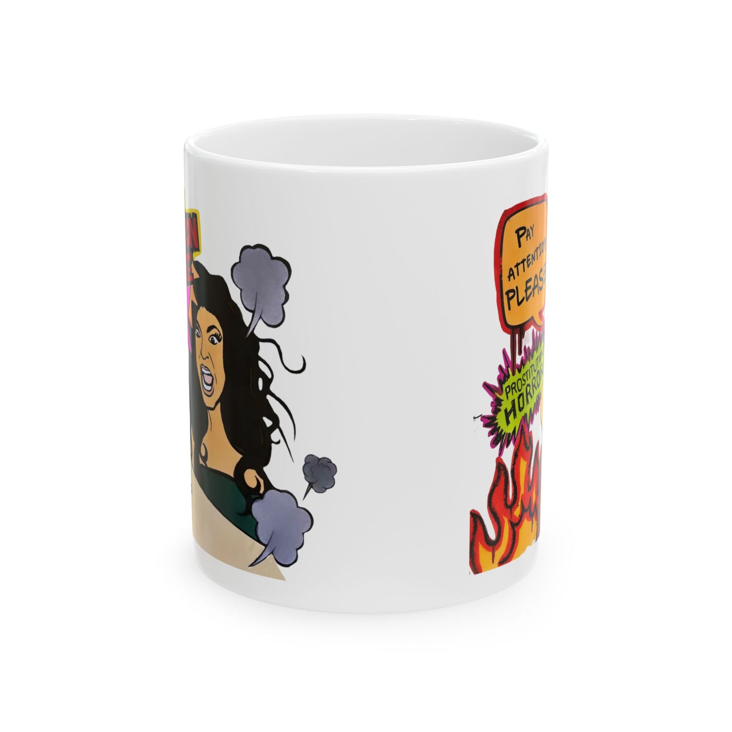 RHONJ "Prostitutions' Whore" featuring Teresa Giudice vs. Danielle Staub, Ceramic Mug