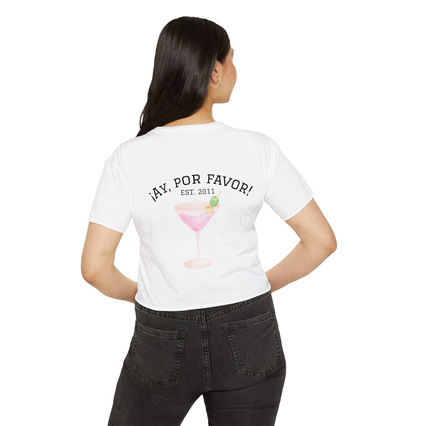 RHOM Marysol Cockies "Ay Por Favor", Cropped Tee, Featuring Marysol Patton