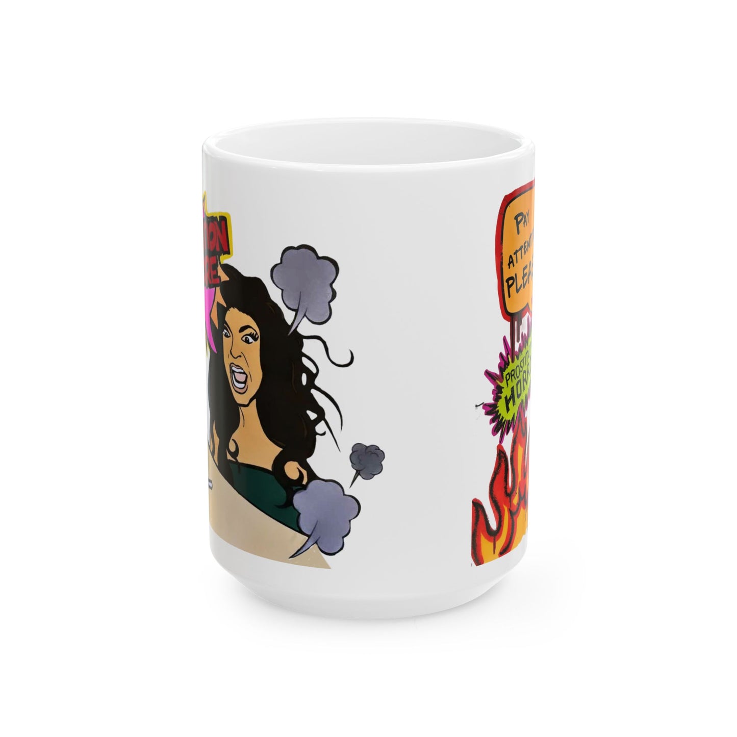 RHONJ "Prostitutions' Whore" featuring Teresa Giudice vs. Danielle Staub, Ceramic Mug