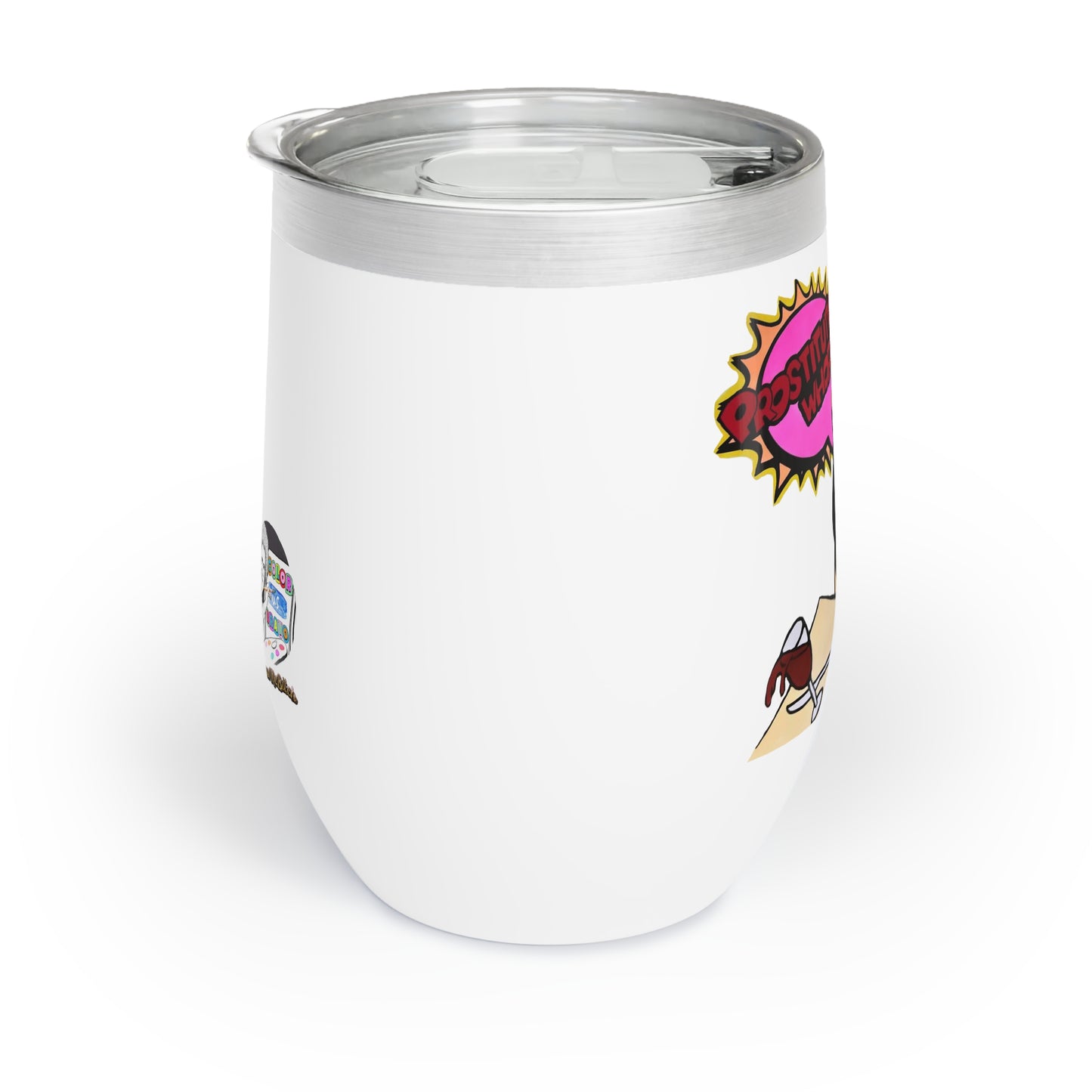 RHONJ Prostitution Whore, Chill Wine Tumbler, 12oz Featuring Teresa Guidice