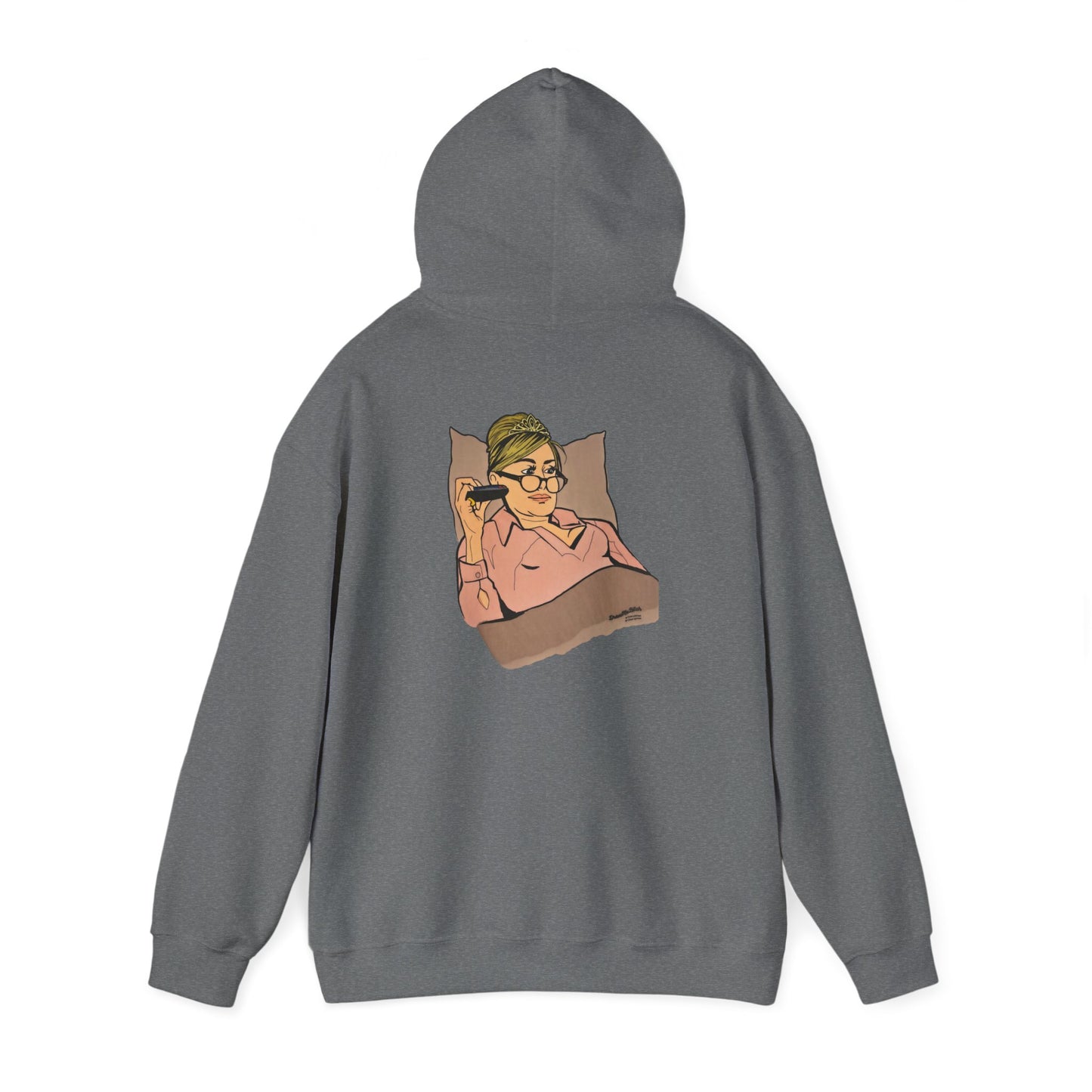 RHONY Sonja in bed with Crown, Unisex Hoodie, featuring Sonja Morgan