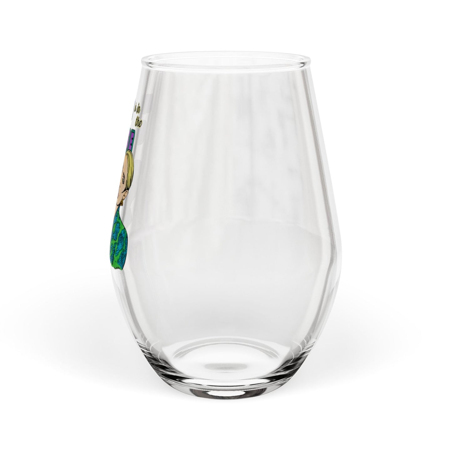 RHOBH "Merce Is In The Purse", 12oz Stemless Wine Glass, featuring Erika Jayne