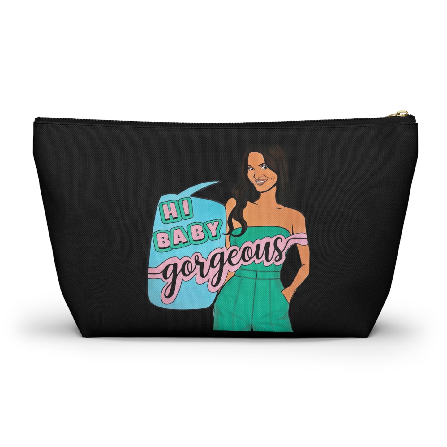 RHOSLC "Hey Baby Gorgeous" - Accessory Pouch w T-bottom featuring Lisa Barlow