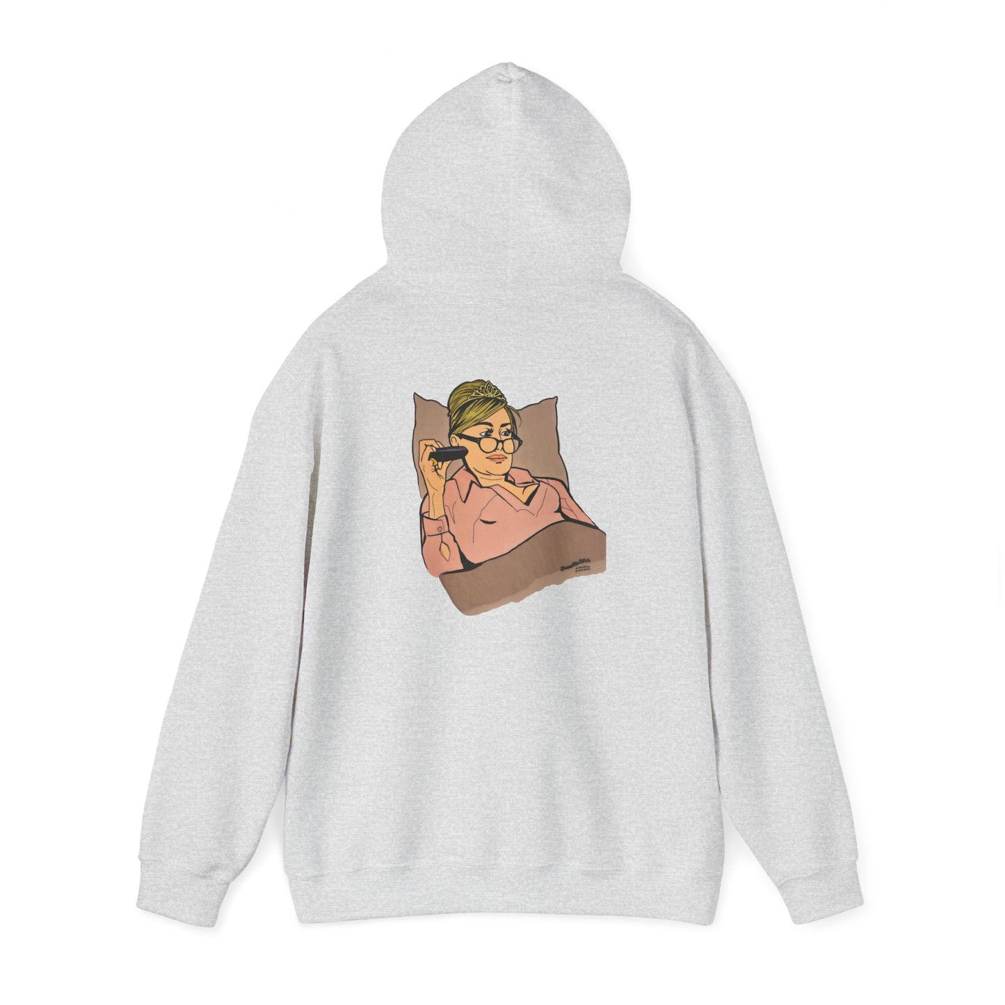 RHONY Sonja in bed with Crown, Unisex Hoodie, featuring Sonja Morgan