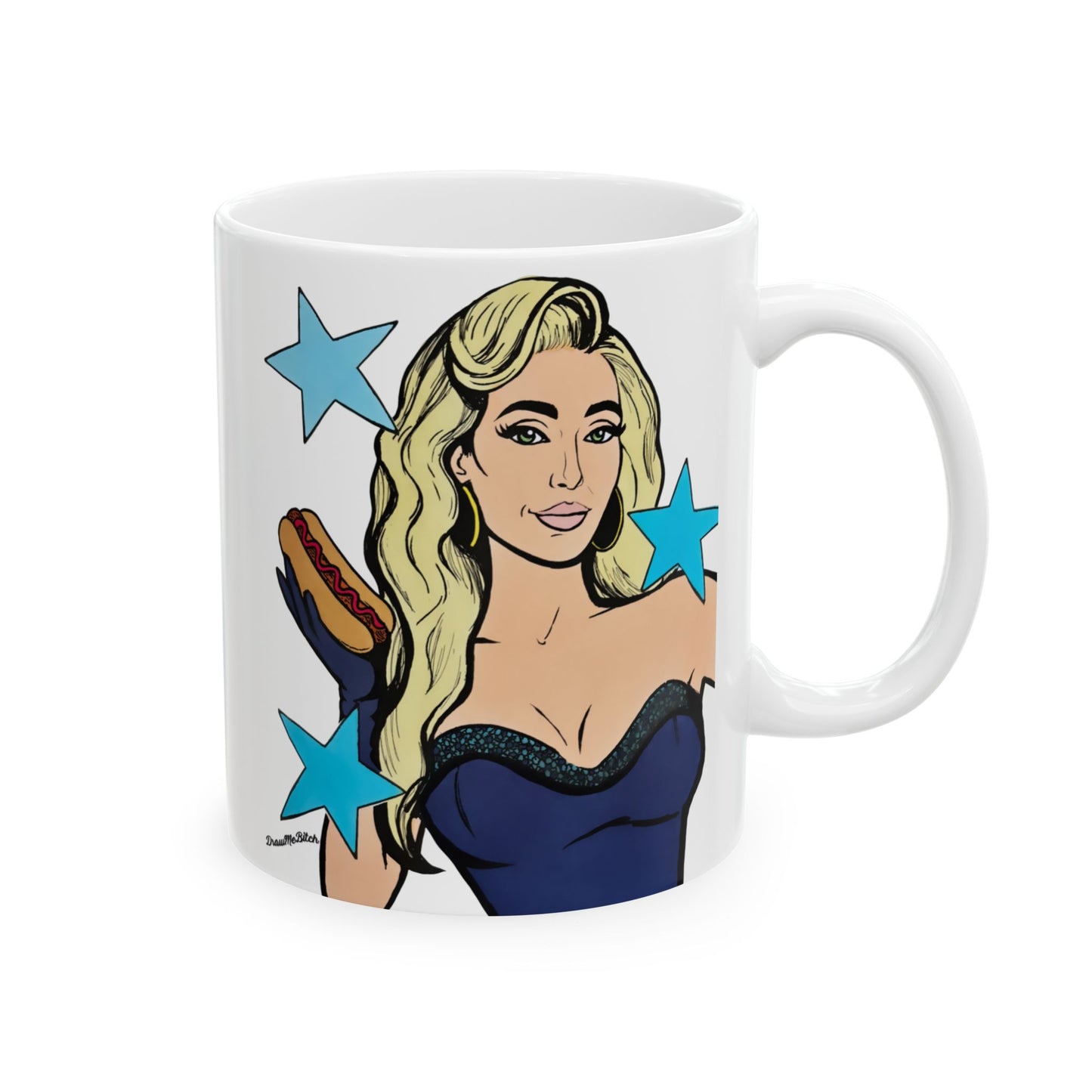 RHOBH Erika & Hot Dog featuring Erika Jayne, Ceramic Mug