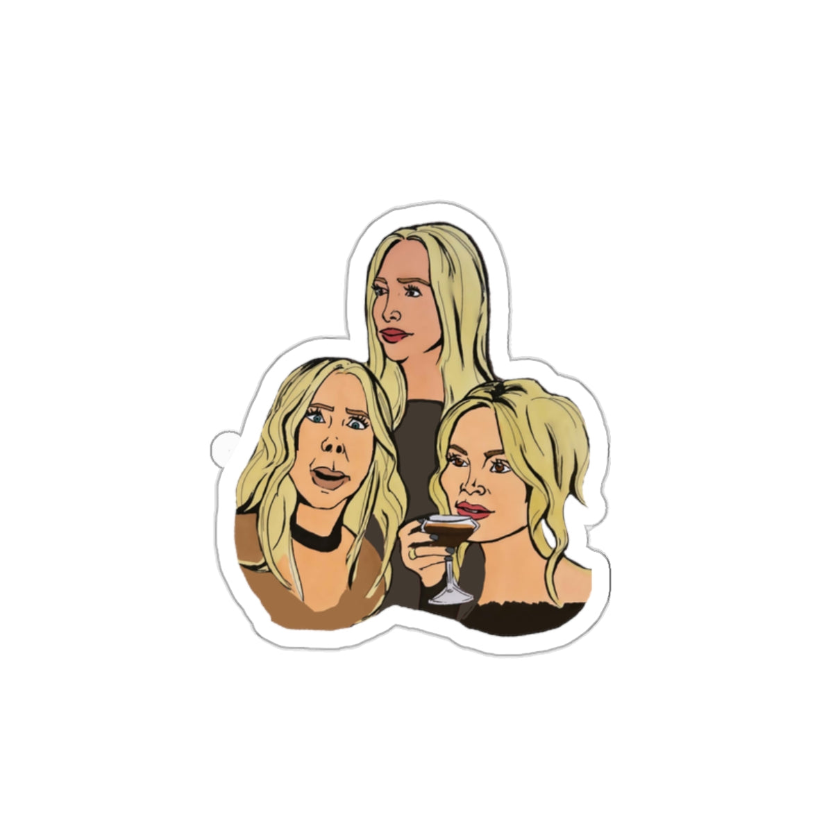 RHOC Stickers by ColorUsBravo | 3”, Glossy, Die Cut”