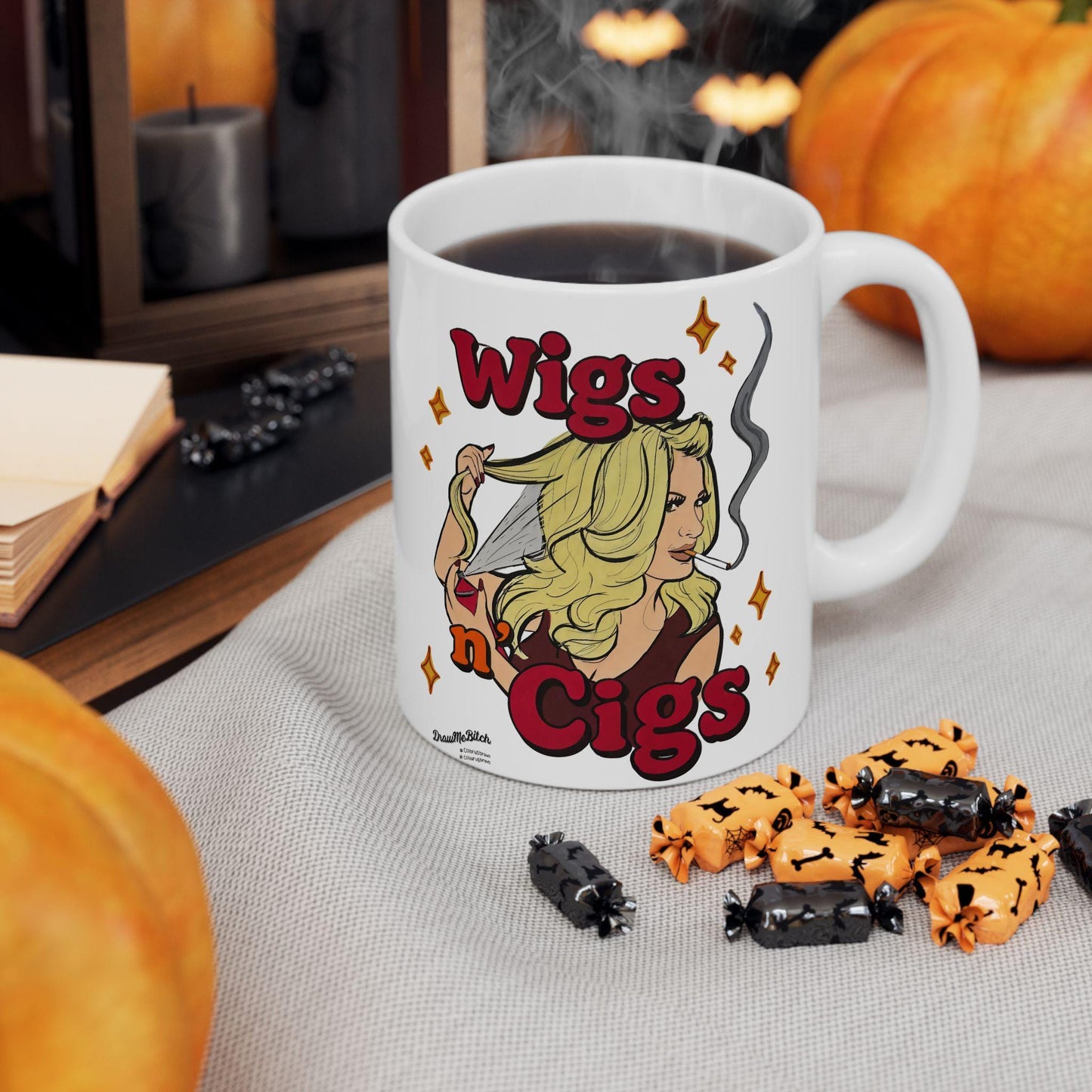 RHOA Kim "Wigs n' Cigs" featuring Kim Zolciak, Ceramic Mug