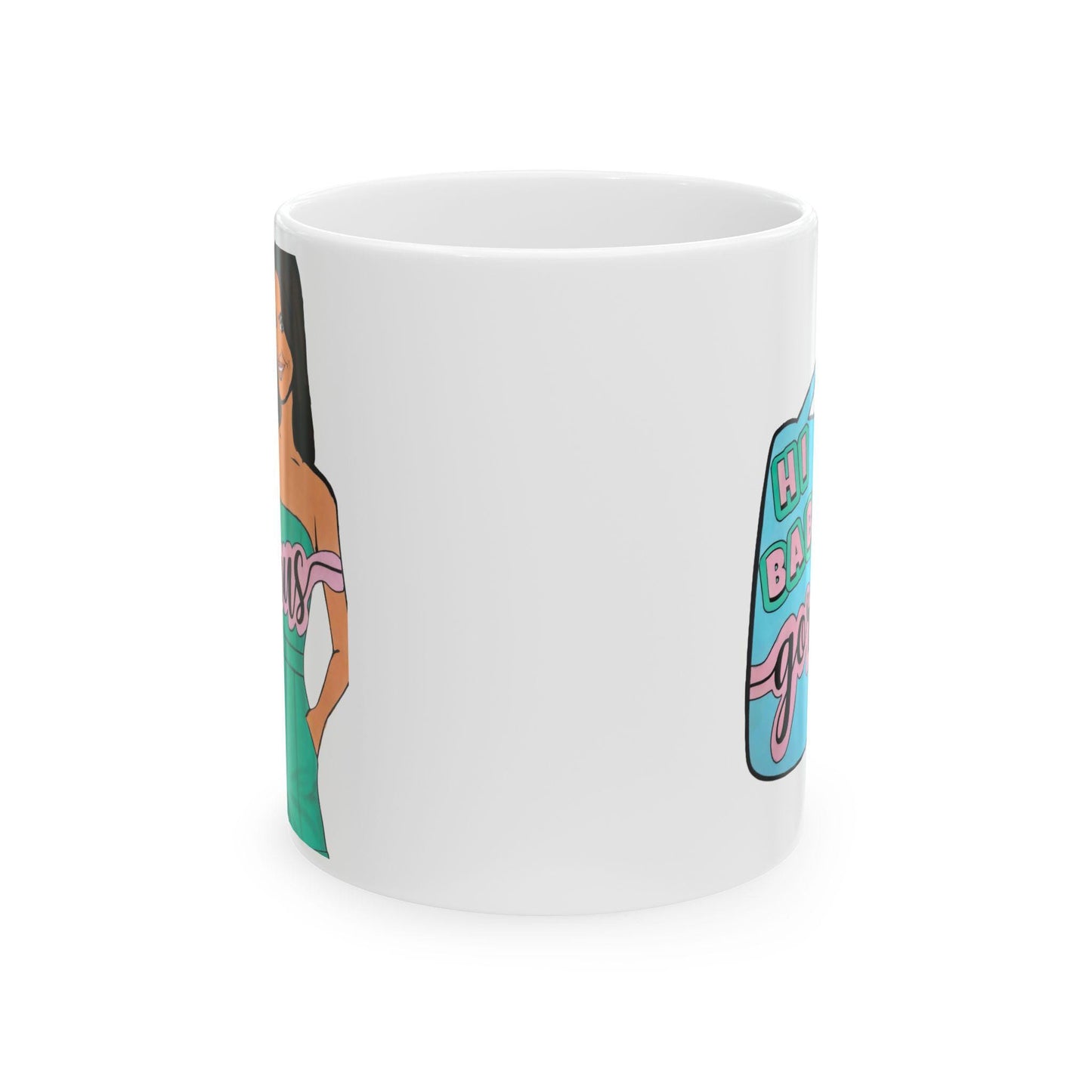 RHOSLC "Hey Baby Gorgeous!" featuring Lisa Barlow, Ceramic Mug