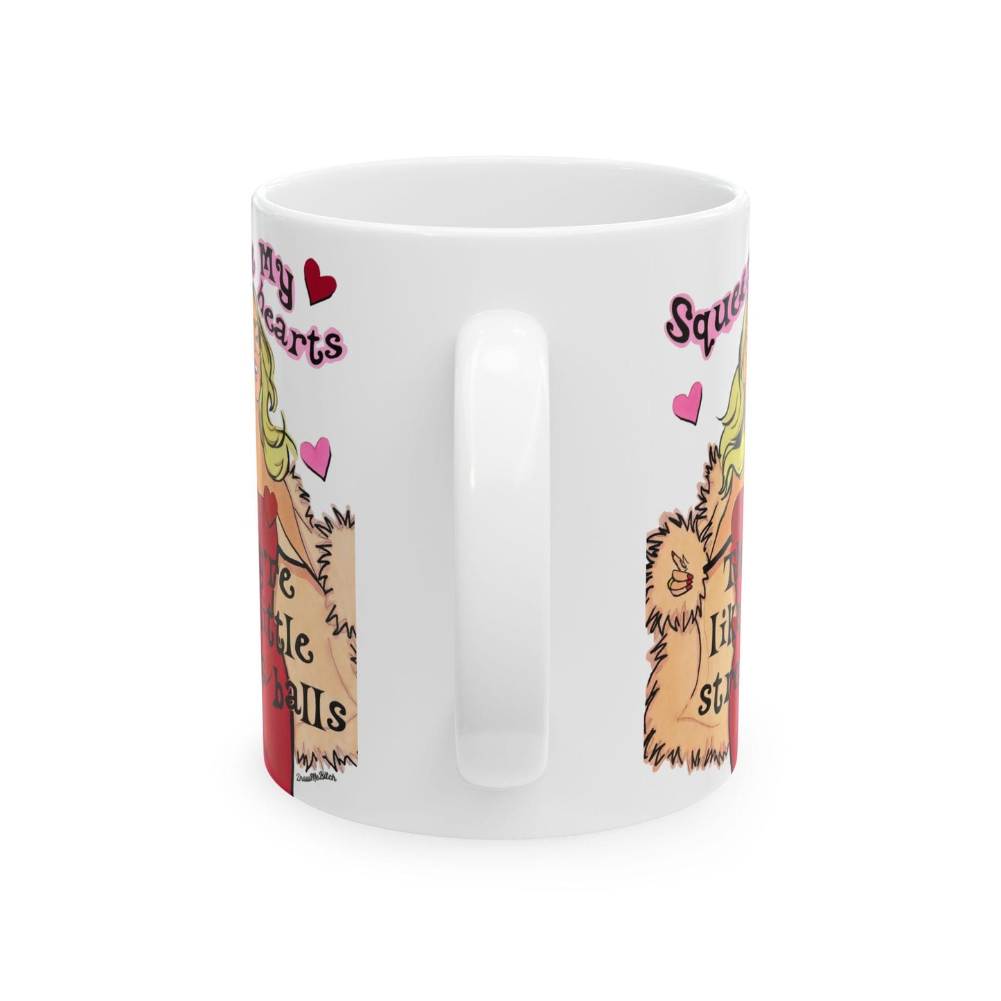 RHOSLC Stress Ball Hearts featuring Heather Gay, Ceramic Mug
