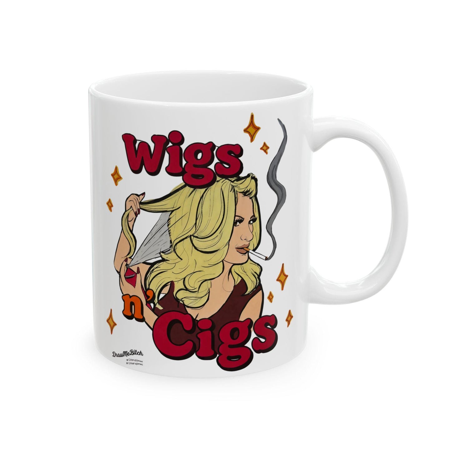 RHOA Kim "Wigs n' Cigs" featuring Kim Zolciak, Ceramic Mug