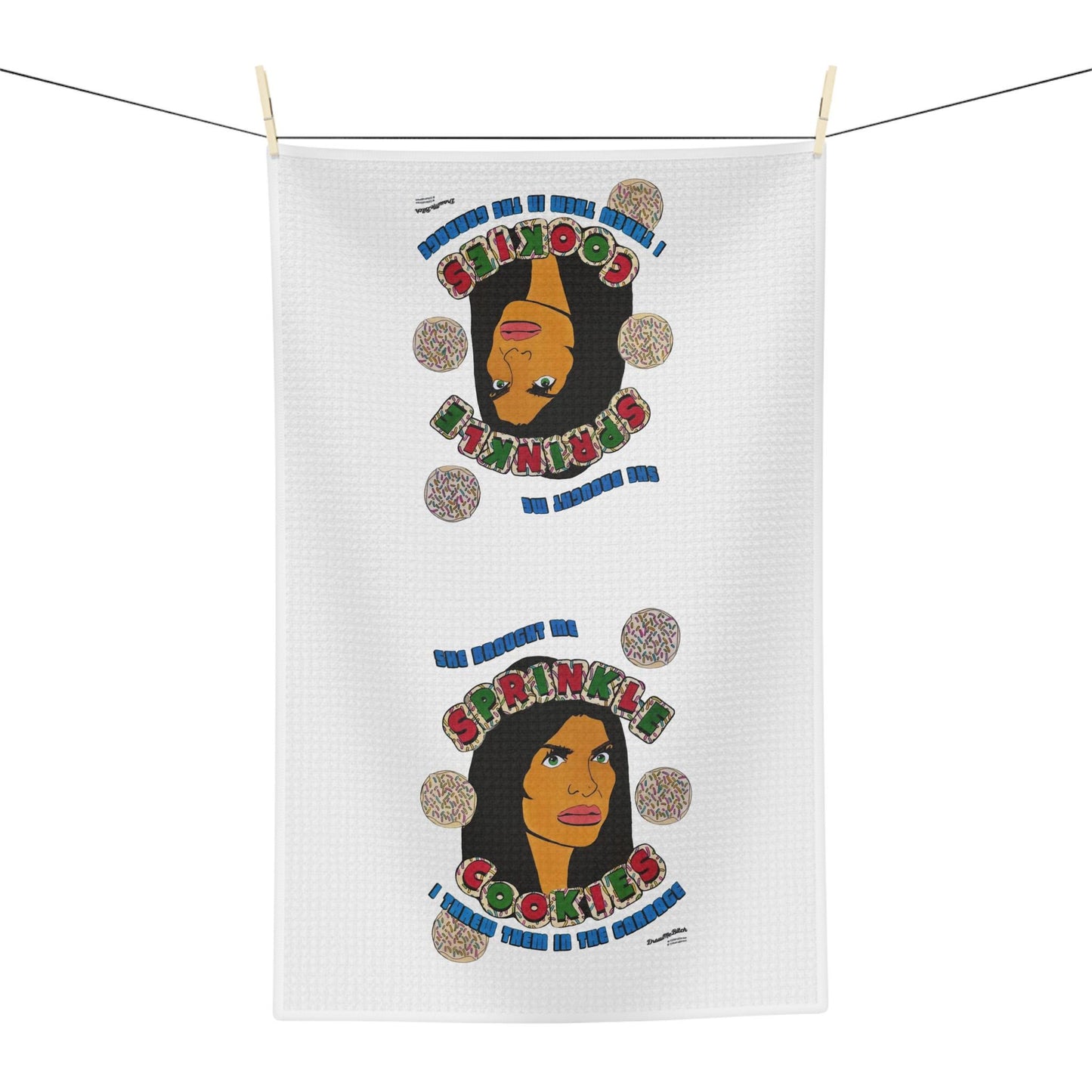 RHONJ Sprinkle Cookies, Tea Towel featuring Teresa Guidice