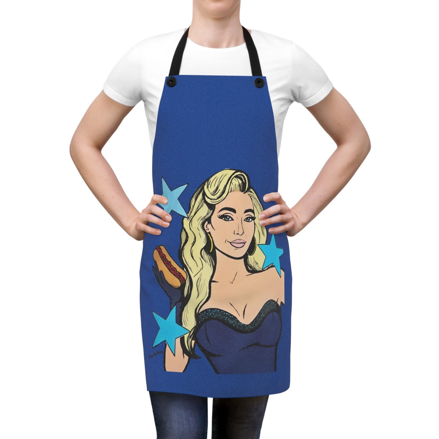 RHOBH Erika with Hot Dog, Italian Cooking Apron, featuring Erika Jayne