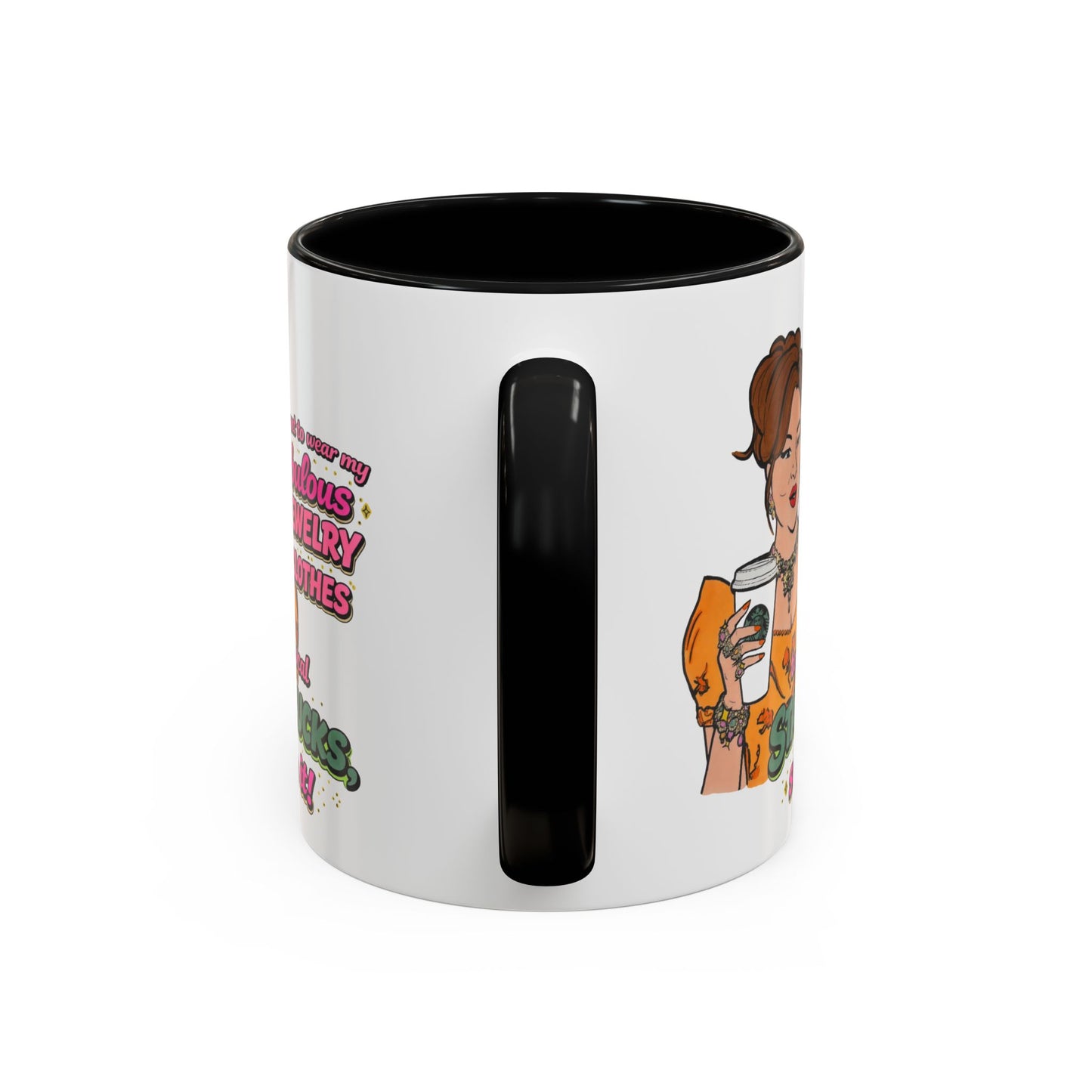 RHOBH Jenn Tilley Jewels and Coffee, Ceramic Mug, Various Sizes & Colors, featuring Jennifer Tilley
