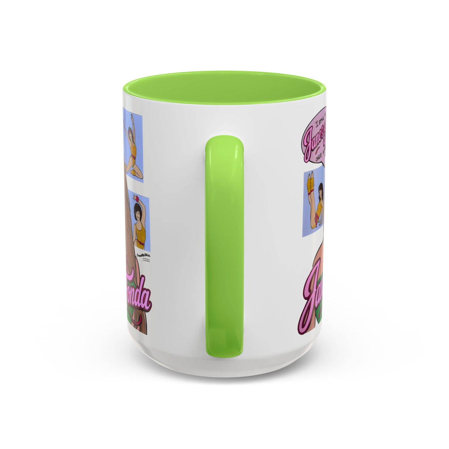 RHORI Alicia Loves Janes Fonda, Ceramic Mug, (11oz, 15oz) featuring Kelsey Swanson & Rosie Woods