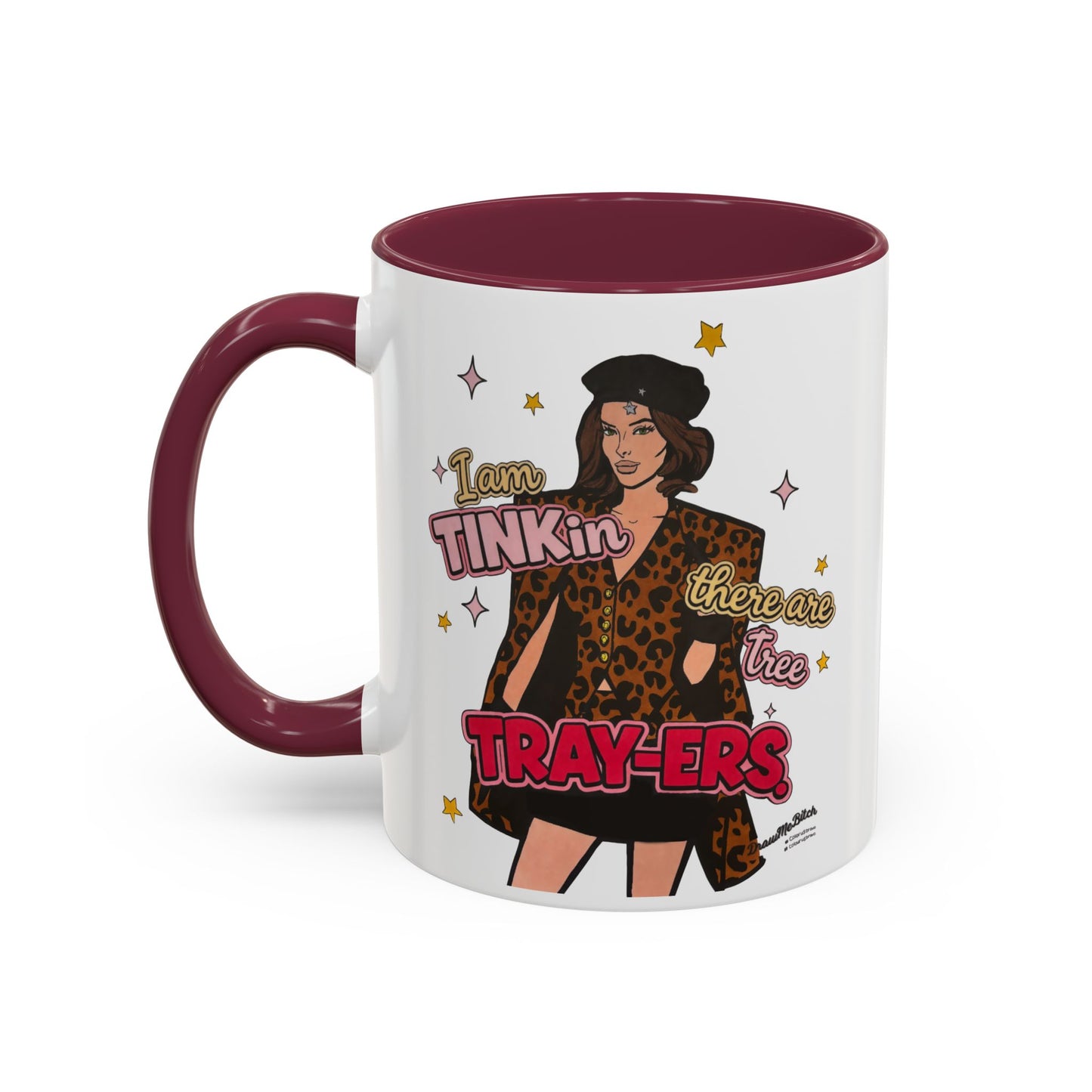 Traitors Maura Tinks Tree Tray-ers, Ceramic Mug, Various Sizes & Colors, featuring Maura Higgins