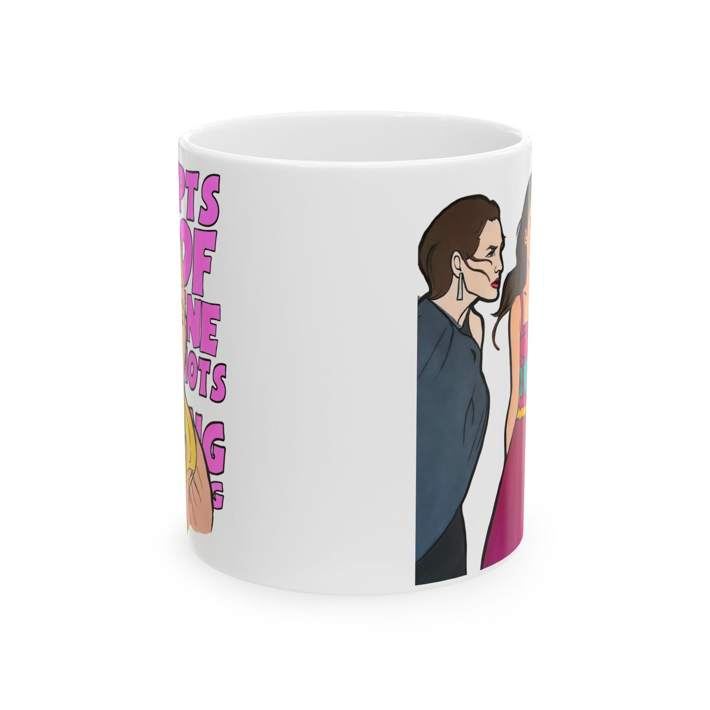 RHOSLC, Iconic Beach Scene featuring SLC Housewives, Ceramic Mug