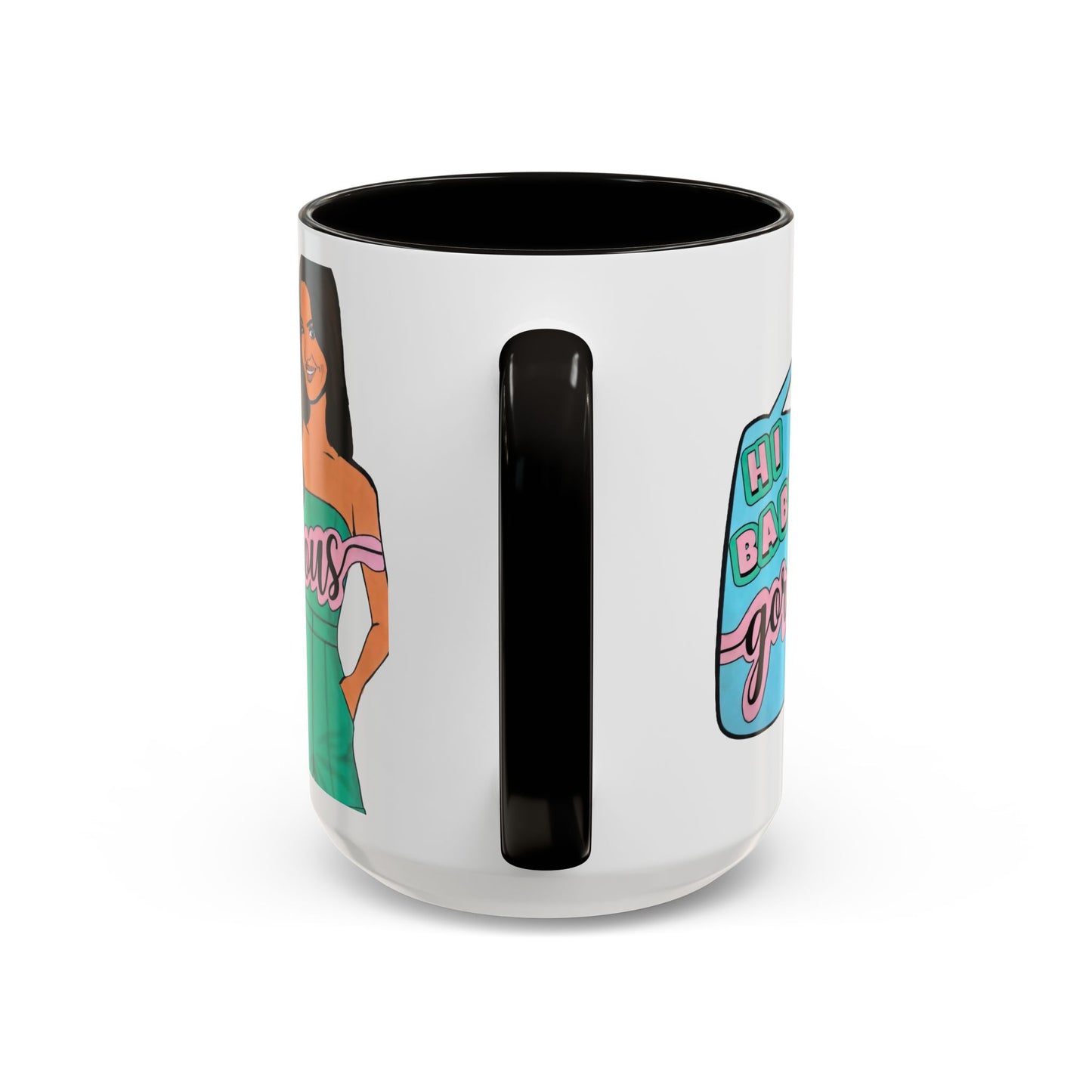 RHOSLC, "Hey Baby Gorgeous!" Ceramic Mug, (11oz, 15oz)  featuring Lisa Barlow