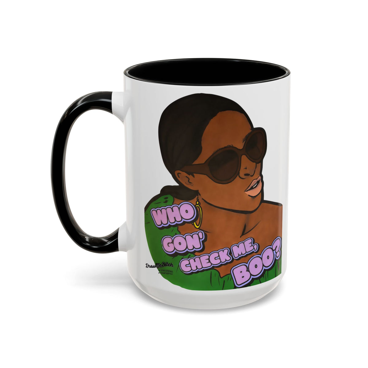 RHOA Sheree Who Gon Check Me Boo?, Ceramic Mug, Various Sizes & Colors, featuring Sheree Whitfield