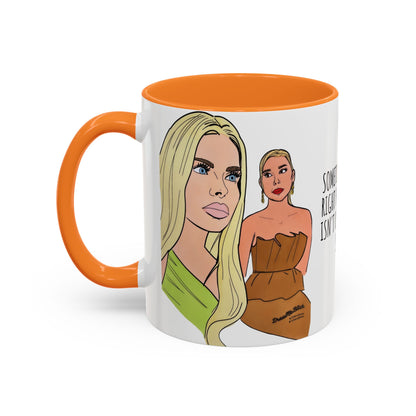RHOM Alexia & Marysol "Right for the Hole, Wrong for the Soul", Ceramic Mug, (11oz, 15oz) featuring Alexia Nepola and Marysol Patton