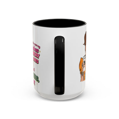 RHOBH Jenn Tilley Jewels and Coffee, Ceramic Mug, Various Sizes & Colors, featuring Jennifer Tilley