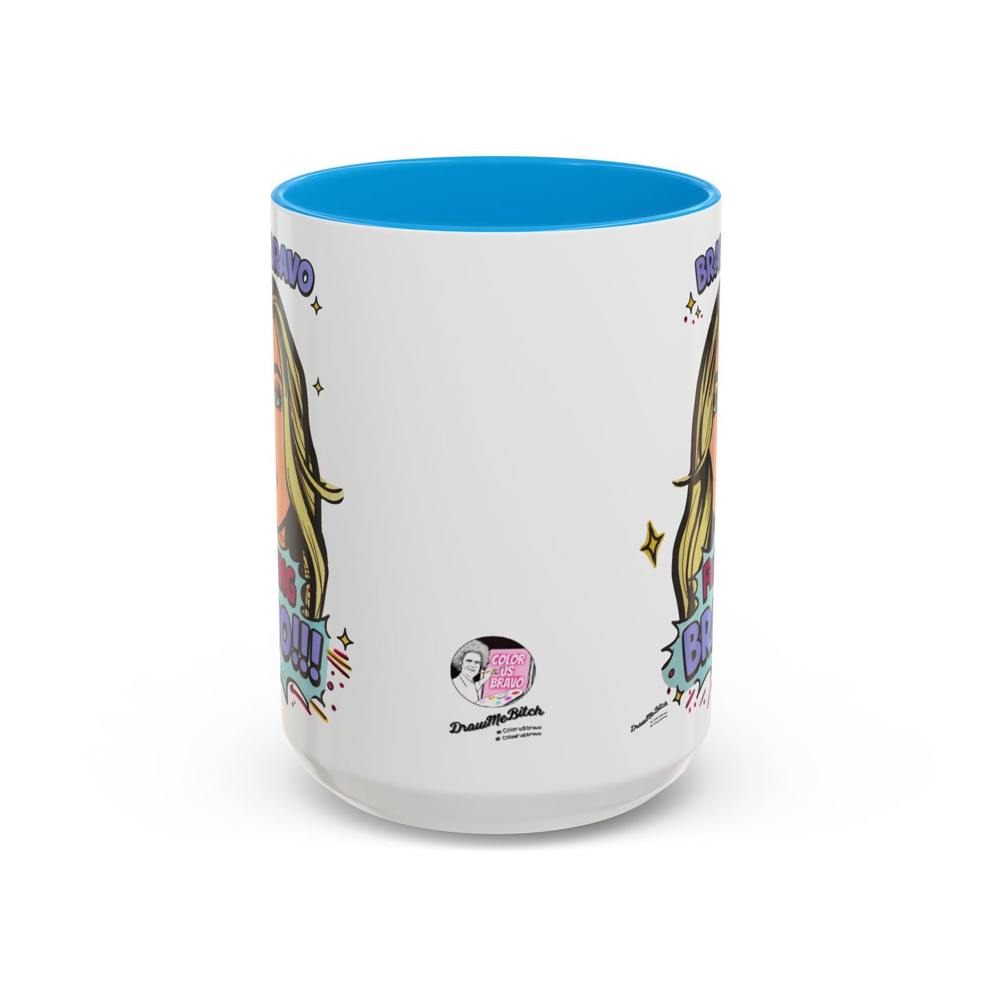 RHOBH Denise Bravo Bravo Bravo, Ceramic Mug, Various Sizes & Colors, featuring Denise Richards