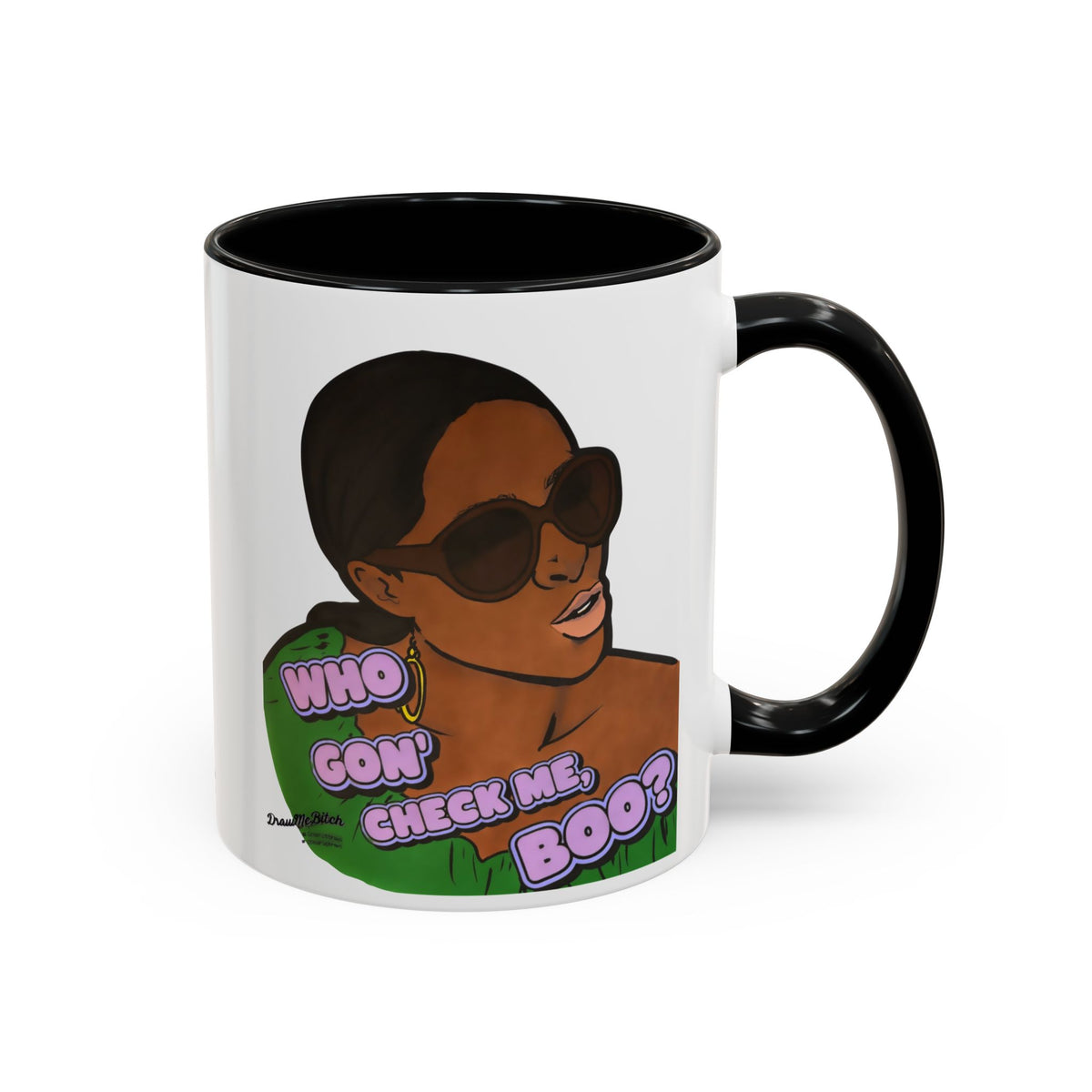 RHOA Sheree Who Gon Check Me Boo?, Ceramic Mug, Various Sizes & Colors, featuring Sheree Whitfield