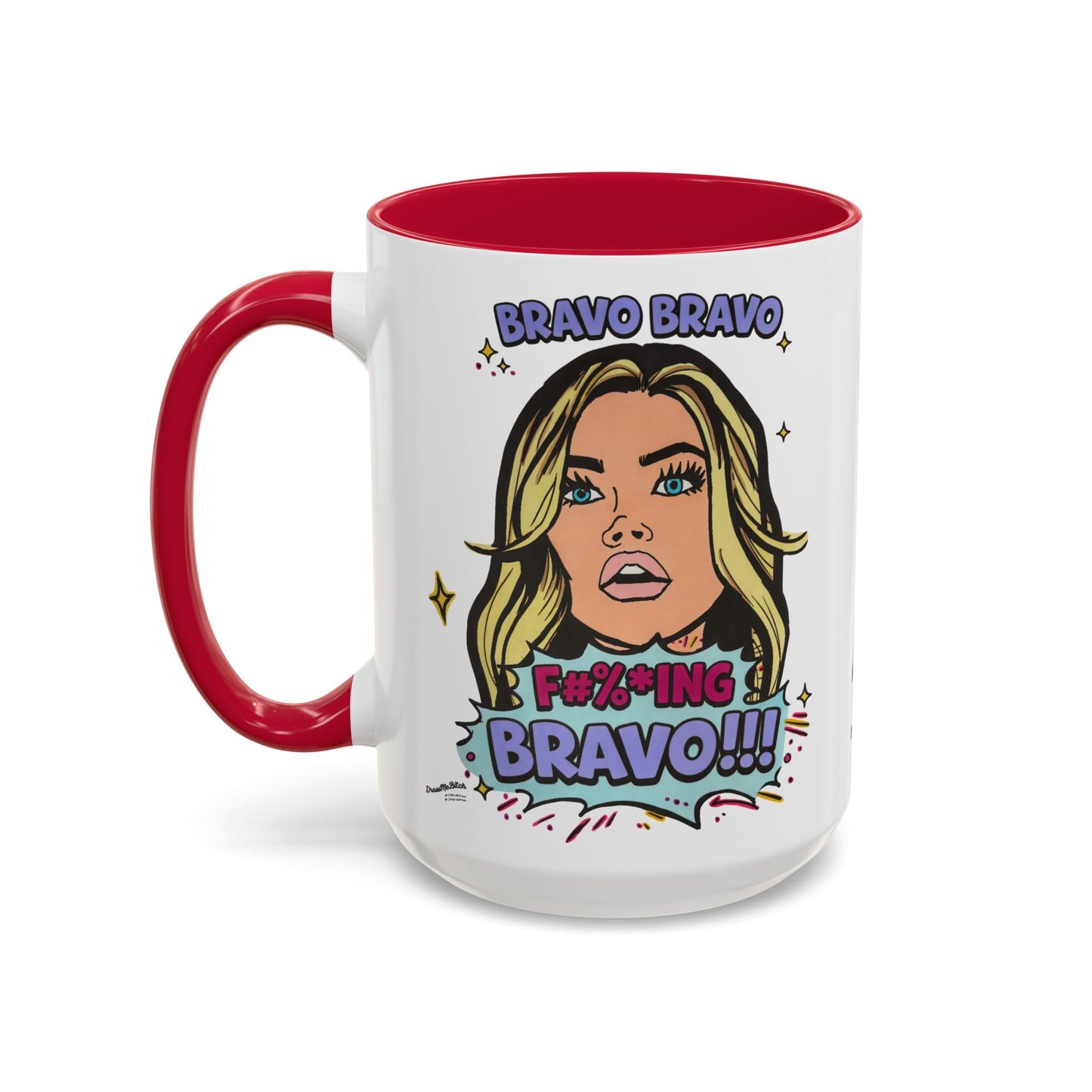 RHOBH Denise Bravo Bravo Bravo, Ceramic Mug, Various Sizes & Colors, featuring Denise Richards