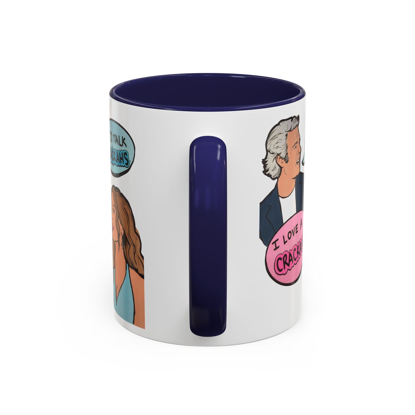RHORI Alicia Loves a Cracka, Ceramic Mug, (11oz, 15oz) featuring Alicia Carmody & Andy Cohen