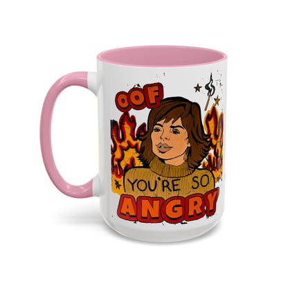 RHOBH, "OOF You're Angry" Ceramic Mug, (11oz, 15oz) featuring Lisa Rinna