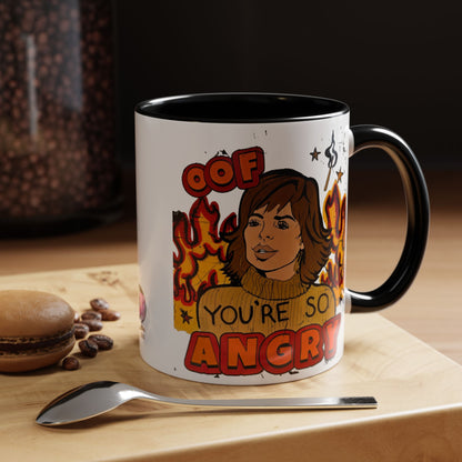 RHOBH, "OOF You're Angry" Ceramic Mug, (11oz, 15oz) featuring Lisa Rinna