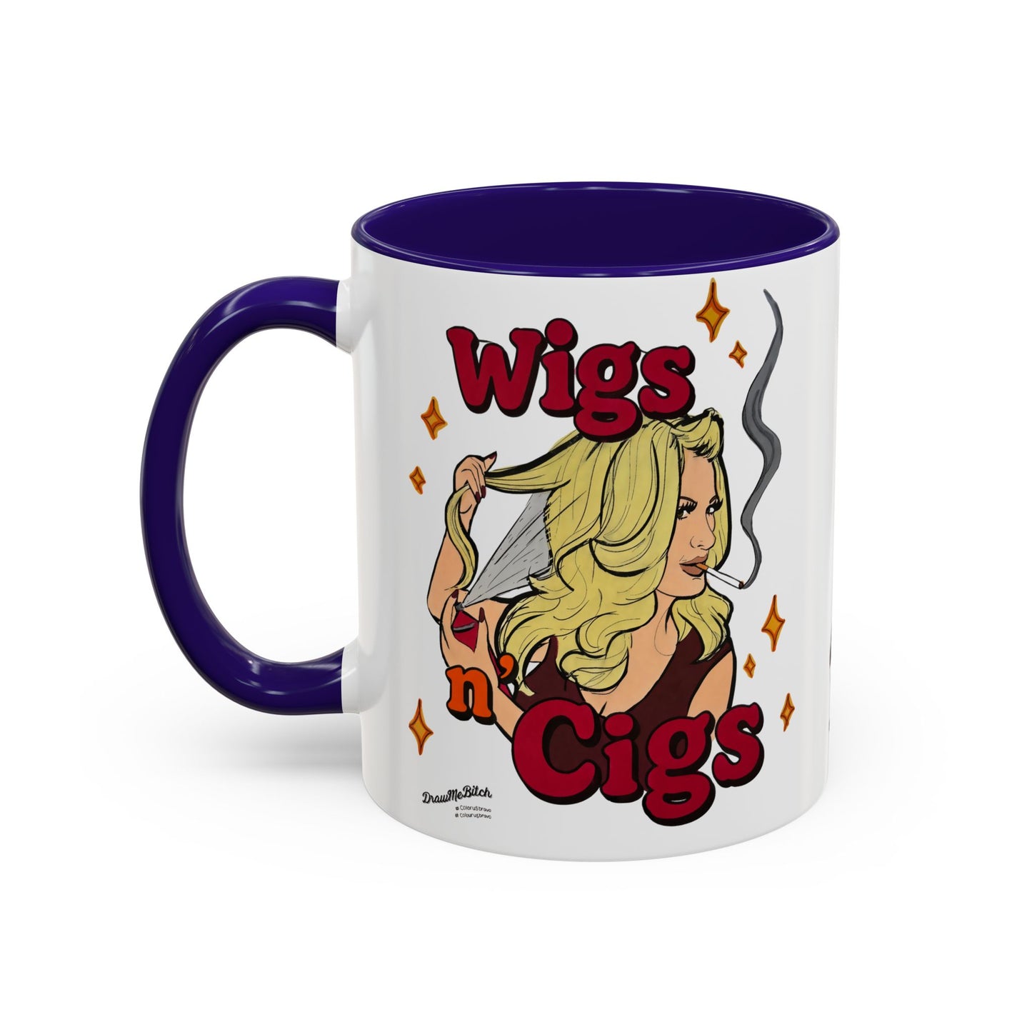 RHOA Kim "Wigs n' Cigs", Ceramic Mug, (11oz, 15oz) Featuring Kim Zolciak